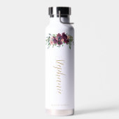 Elegant Floral gepersonaliseerd bruidsmeisje voors Waterfles (Links)