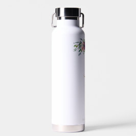 Elegant Floral gepersonaliseerd bruidsmeisje voors Waterfles