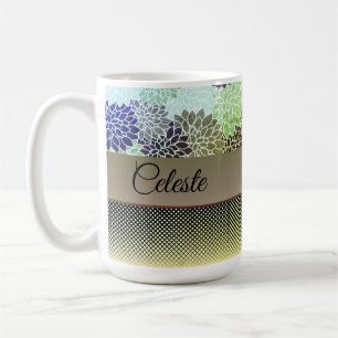 Elegant Floral Gepersonaliseerd Koffiemok