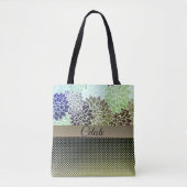 Elegant Floral Gepersonaliseerd Tote Bag (Voorkant)