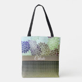Elegant Floral Gepersonaliseerd Tote Bag (Achterkant)
