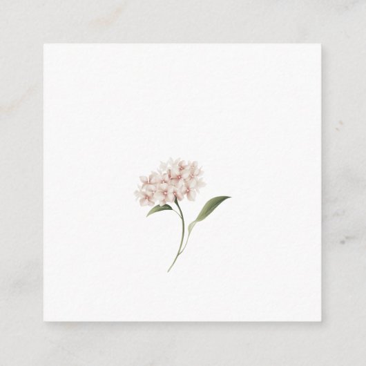 Elegant Floral Gift Enclosure Kaart Custom (Achterkant)