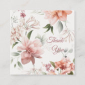 Elegant Floral Gift Enclosure Kaart Custom (Voorkant)