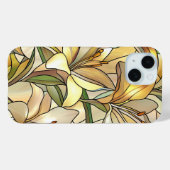 Elegant Floral Glas in lood Art Design Gift Case-Mate iPhone Case (Achterkant (horizontaal))