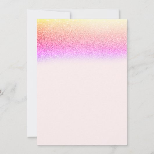 Elegant Floral, Glitter Graduation Cap Kaart (Achterkant)