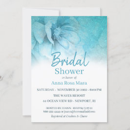 ** Elegant Floral Glitter Pastel Vrijgezellenfeest Kaart