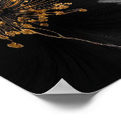 Elegant Floral Gold 50e Jubileum Welkomstbord Poster (Hoek)