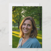 Elegant Floral Gold 59 Birthday Photo Kaart (Achterkant)