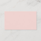 Elegant Floral Gold Blush Pink Gift Registry Informatiekaartje (Achterkant)