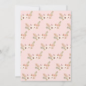 Elegant Floral Gold Confetti Pink Graduparty Kaart (Achterkant)