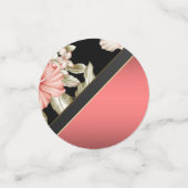 Elegant Floral, Gold Diamonds, liefdesnaam Confetti (Kleine voorkant)