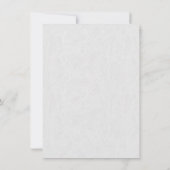 Elegant Floral Gold Foil Bridal Shower Invitation Kaart (Achterkant)