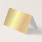 Elegant Floral Gold Glitter Hartelijk dank Visitekaartje (Achterkant)