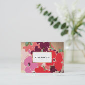 Elegant  Floral Gold-kaartje Kortingskaartje (Staand voorkant)