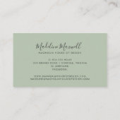 Elegant Floral | Gold Leaf Professional Visitekaartje (Achterkant)