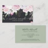 Elegant Floral | Gold Leaf Professional Visitekaartje (Voorkant / Achterkant)