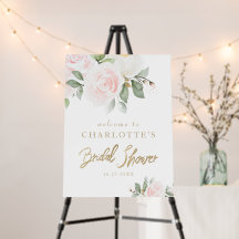 Elegant Floral Gold Vrijgezellenfeest Welkom