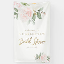 Elegant Floral Gold Vrijgezellenfeest Welkom