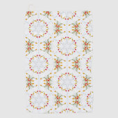 Elegant  Floral Golfhanddoek (Voorkant)