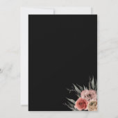 Elegant Floral Gothic Save the Date (Achterkant)