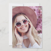 Elegant Floral Gradual Party Fotouitnodiging Kaart (Achterkant)