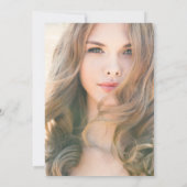 Elegant Floral Gradual Party Fotouitnodiging Kaart (Achterkant)