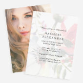 Elegant Floral Gradual Party Fotouitnodiging Kaart