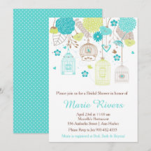 Elegant Floral Green en Blue Vrijgezellenfeest