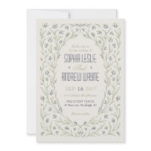 Elegant floral greenery garden rustige bruiloft