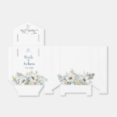 Elegant Floral Greenery Gift Wedding Favor Box Bedankdoosjes (Uitgevouwen)