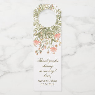 Elegant Floral Greenery. Landbruiloft Flessenhanger
