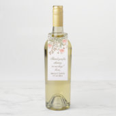 Elegant Floral Greenery. Landbruiloft Flessenhanger (Op fles)