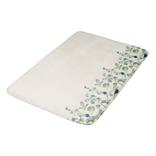 Elegant Floral Greenery of White Eucalyptus Badmat (Gekanteld)