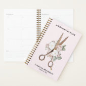 Elegant  Floral Haarstylist Benoeming Planner (Display)