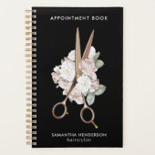 Elegant  Floral Haarstylist Benoeming Planner (Voorkant)