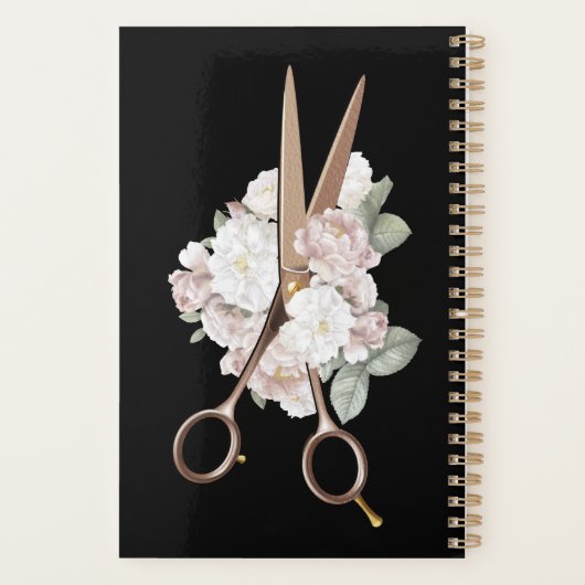 Elegant  Floral Haarstylist Benoeming Planner (Achterkant)