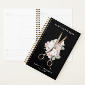 Elegant Floral Haarstylist Benoeming Planner (Display)