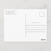 Elegant Floral hand-Met handschrift geschakelde Sc Briefkaart (Achterkant)