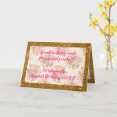 Elegant Floral Happiest Birthday Card Kaart (Gele Bloem)