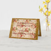 Elegant Floral Happiest Birthday Card Kaart (Gele Bloem)