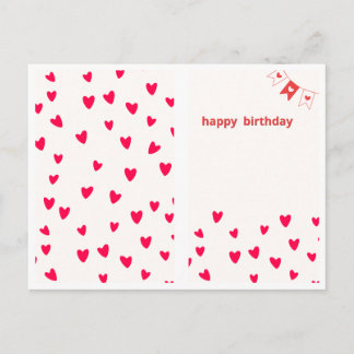 Elegant Floral Happy Birthday Greeting Card Briefkaart