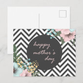 Elegant Floral Happy Moederdag | BRIEFKAART (Voorkant / Achterkant)