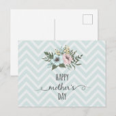 Elegant Floral Happy Moederdag | BRIEFKAART (Voorkant / Achterkant)