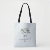 Elegant Floral Happy Moederdag | CANVAS TAS (Voorkant)