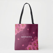 Elegant Floral Happy Moederdag | CANVAS TAS (Voorkant)