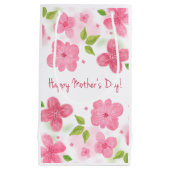 Elegant Floral Happy Moederdag | Gift Bag Klein Cadeauzakje (Voorkant)