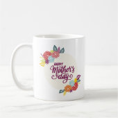 Elegant Floral Happy Moederdag | Koffie-Mok Koffiemok (Links)