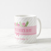 Elegant Floral Happy Moederdag | Koffie-Mok Koffiemok (Voorkant rechts)