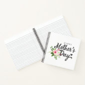 Elegant Floral Happy Moederdag | Laptop Notitieboek (Binnen)