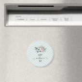 Elegant Floral Happy Moederdag | Magneet (Insitu (Vaatwasser))